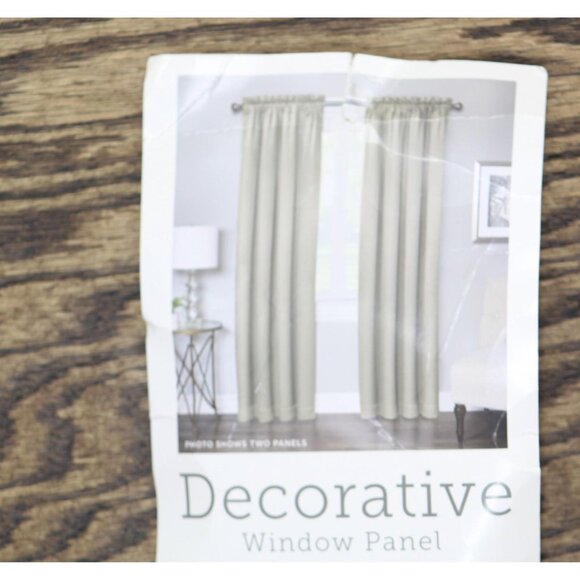 NEW Regal Home Rod Pocket Light-Filtering Single Curtain Panel Gold Yellow 50x95 - Picture 5 of 6